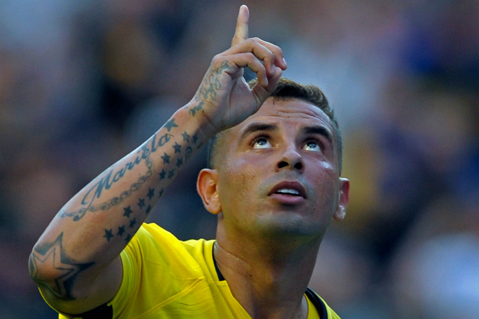 El volante colombiano de Boca Juniors Édwin Cardona. / AFP