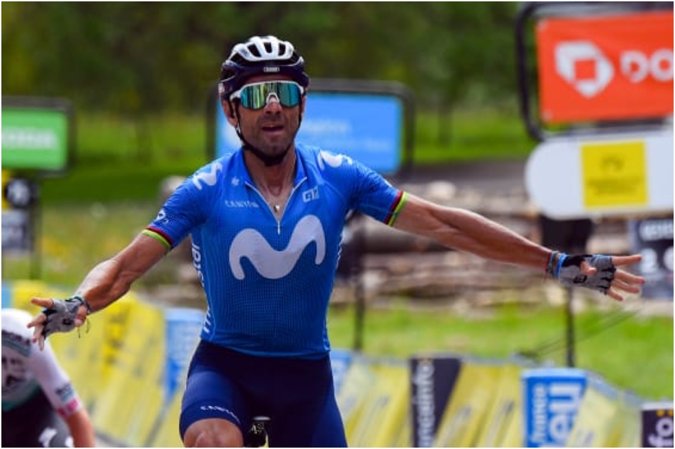 Alejandro Valverde ganó una etapa y fue líder del Giro de Sicilia, esta semana.