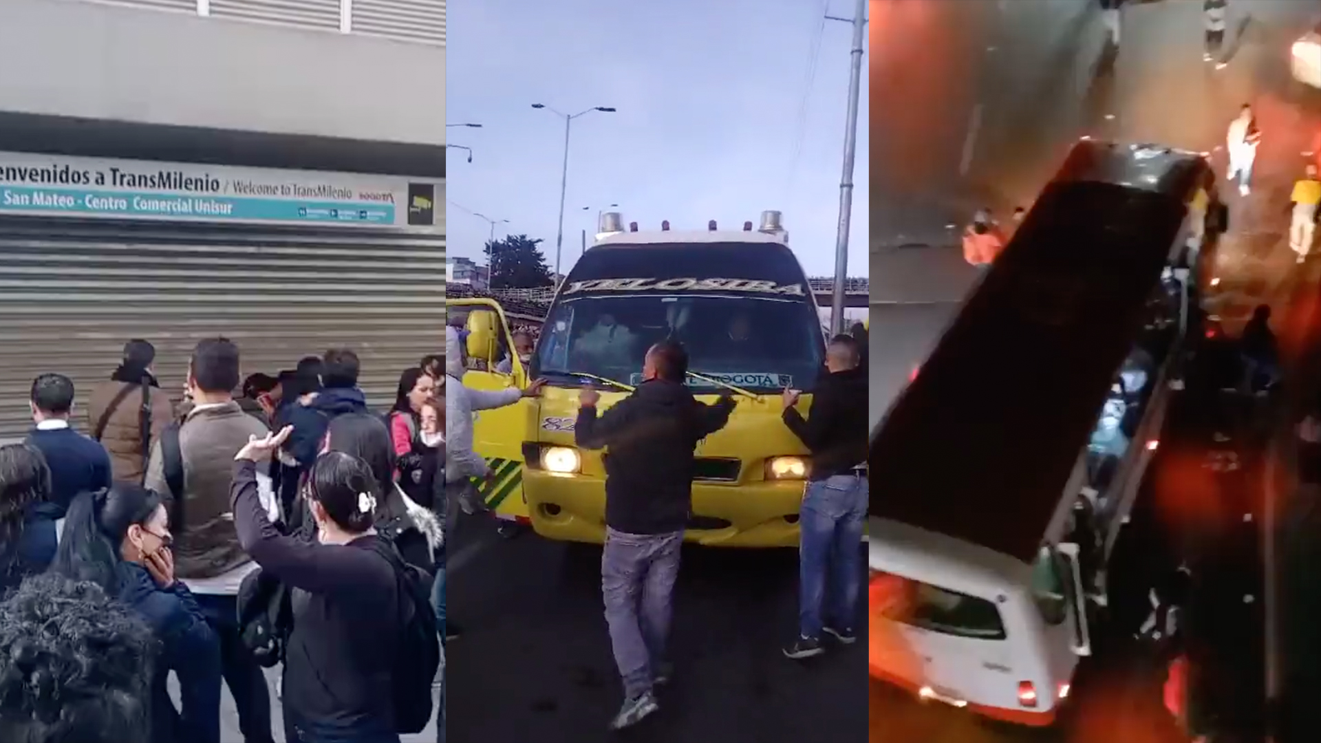Paro de taxistas Bogotá hoy: inicia movilización en vía entre Soacha y la capital