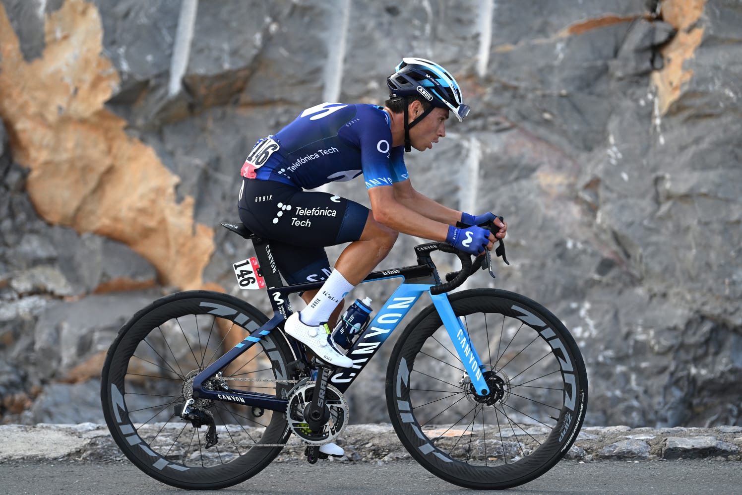 Einer Rubio, ciclista del Movistar.