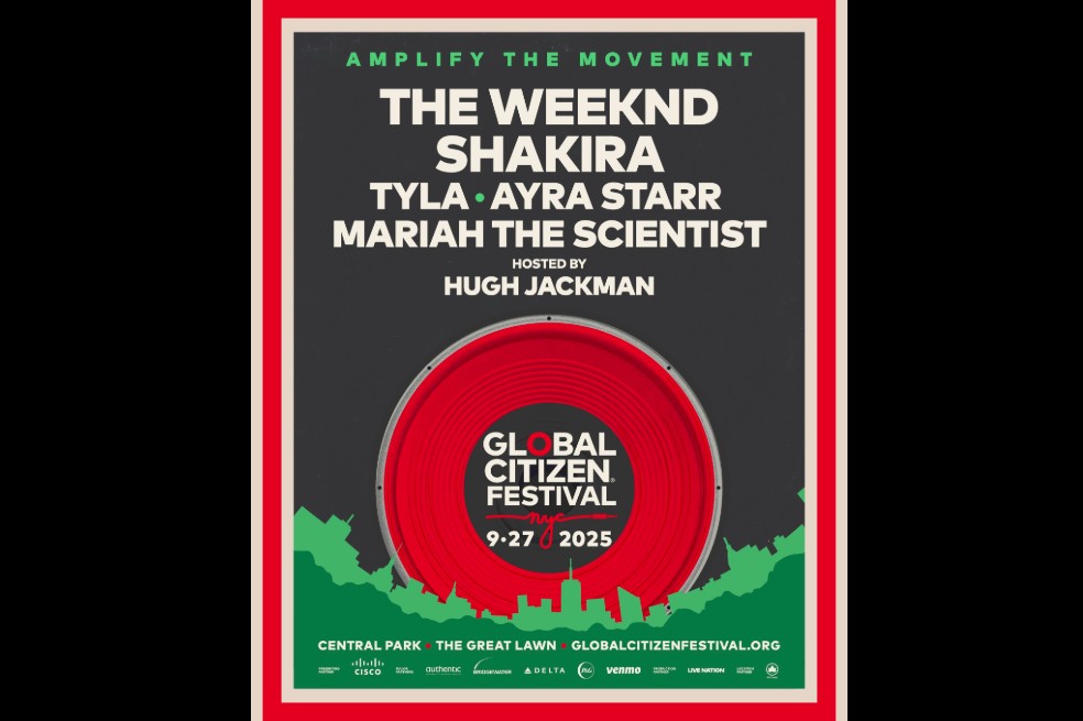 Shakira y The Weeknd encabezarán el festival Global Citizen