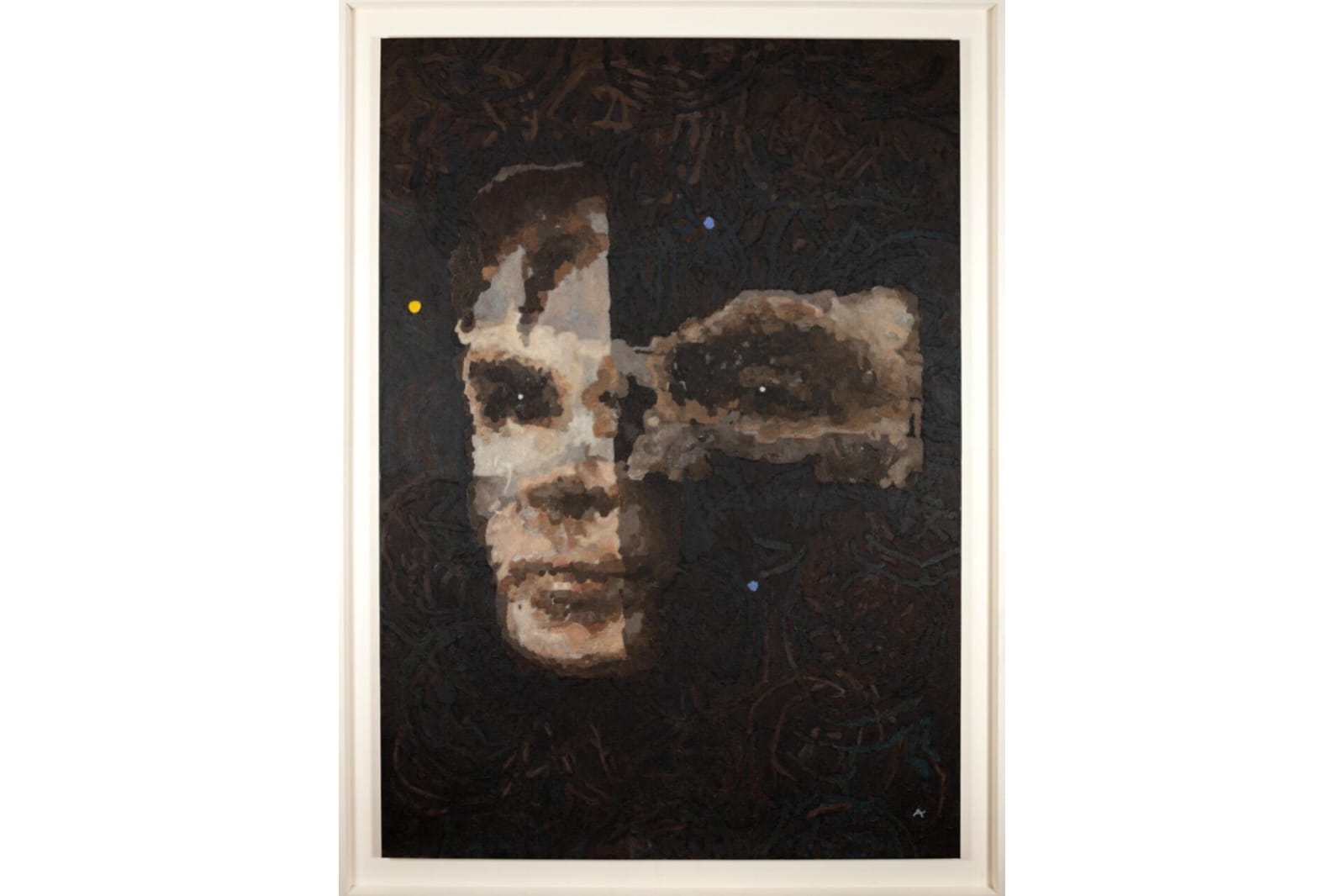 La obra 'A.I. God. Portrait of Alan Turing', una pieza realizada por Ai-Da, un robot creado por el galerista británico Aidan.