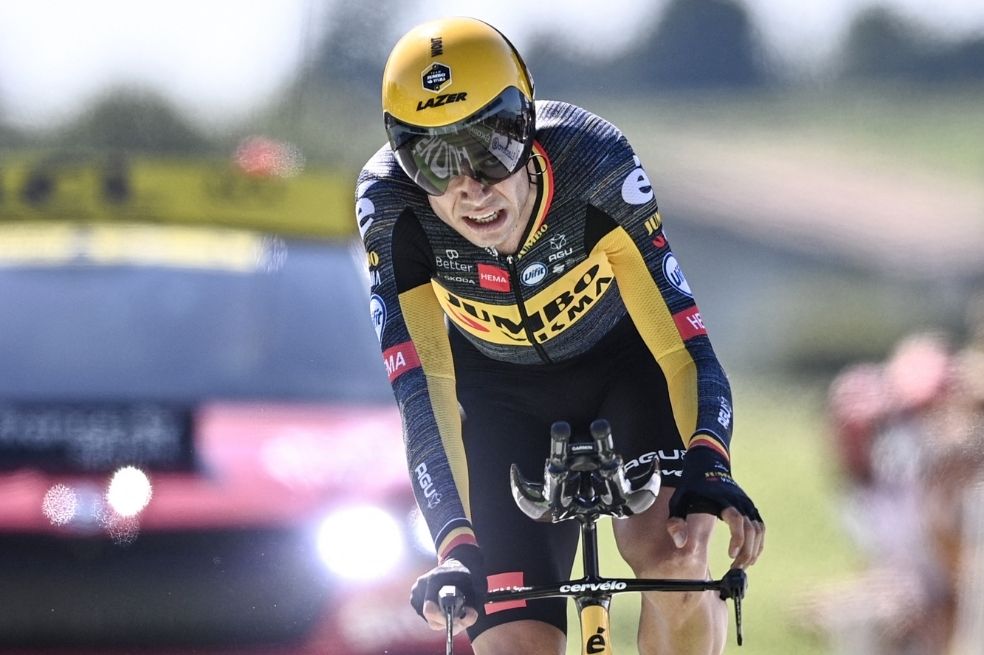 Wout van Aert se llevó la crono en la etapa 20 del Tour de Francia