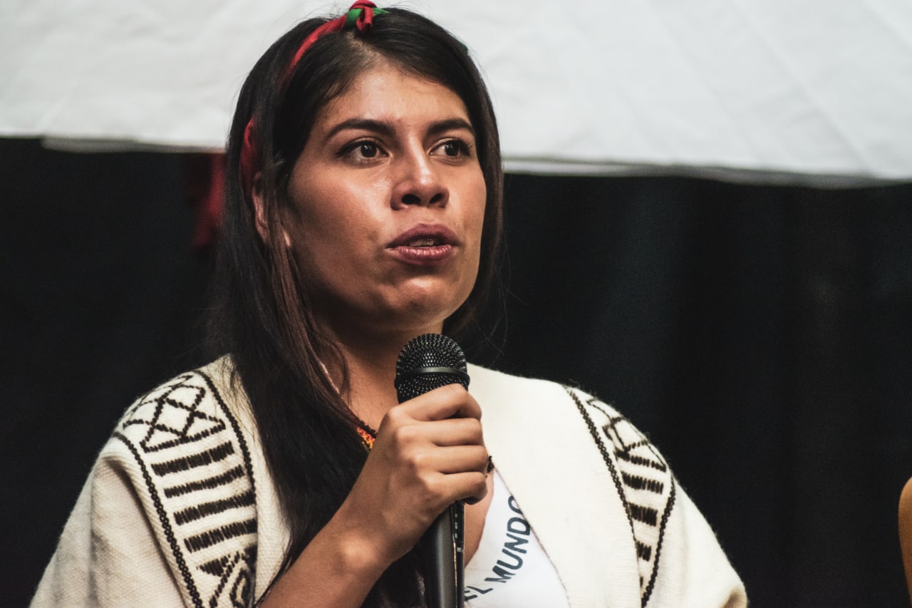 Daniela Soto Pito (Caldono, 1997) es una joven lideresa del pueblo nasa.