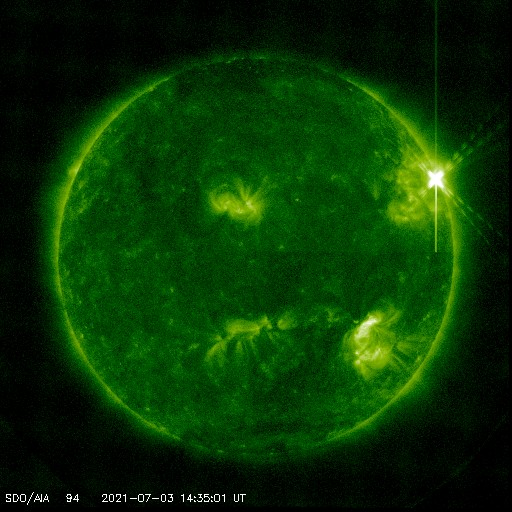 La Nasa logra capturar una enorme erupción del sol ocurrida este sábado 3 de julio