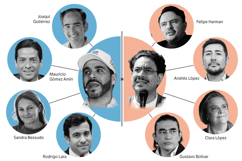 Cobran protagonismo nuevos actores en las campañas de De la Espriella y Cepeda