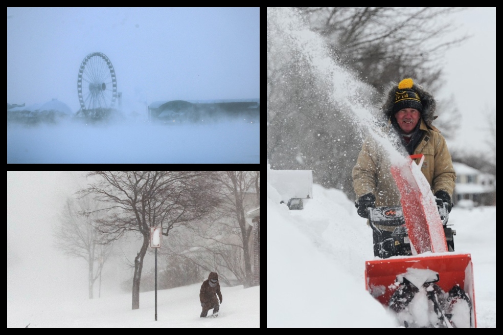 Las impresionantes imágenes del invierno en Estados Unidos
