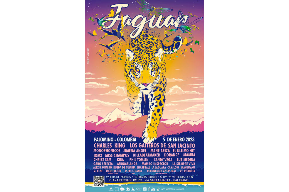Artistas y agrupaciones que se presentarán en el Festival Jaguar 2023.