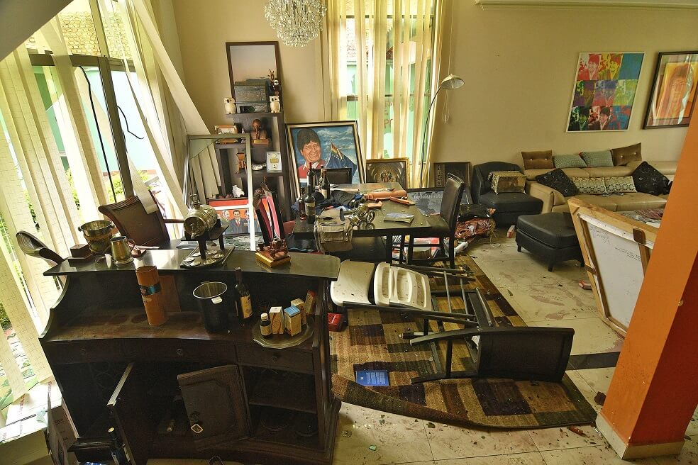 En fotos: Así quedó la casa de Evo Morales tras ser atacada por vándalos