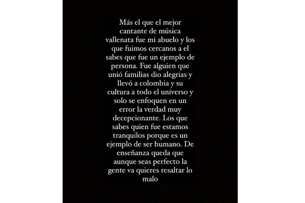 El hijo de Martín Elías calificó como “decepcionante” el reciente lanzamiento de Netflix que habla sobre la vida y obra de Diomedes Díaz.