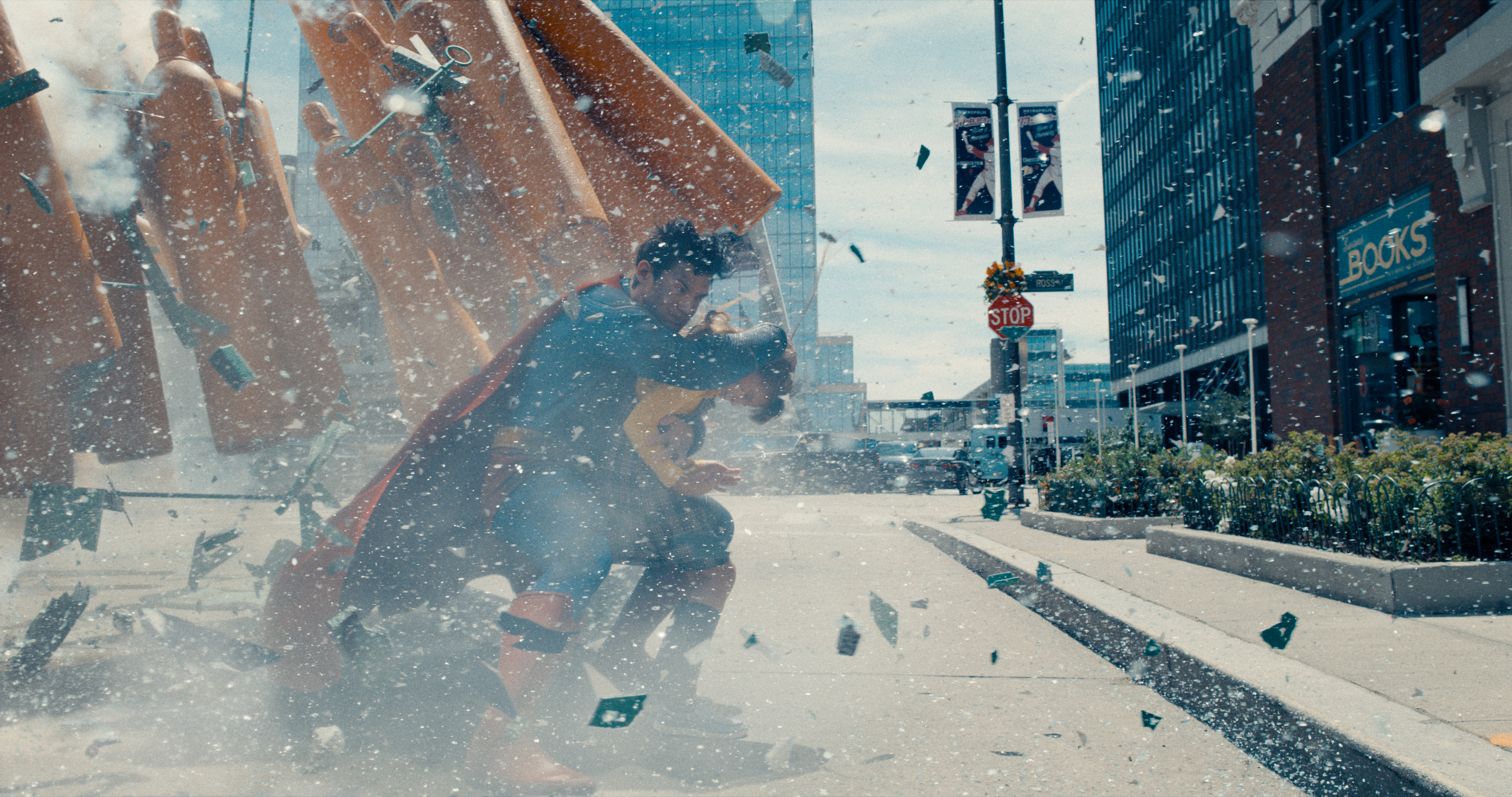 Superman escena de la película de 2025