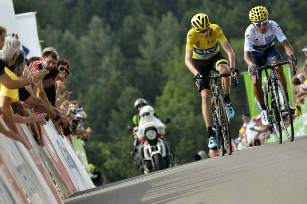Froome se ríe de las palabras de Unzue sobre sus duelos con Nairo Quintana