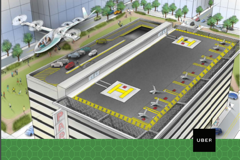 Los nuevos autos de Uber podrían volar