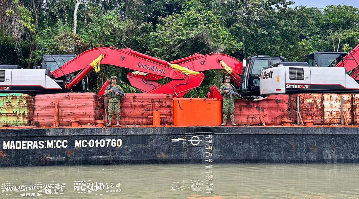 Incautan maquinaria que sería utilizada para explotación minera ilegal en Nariño