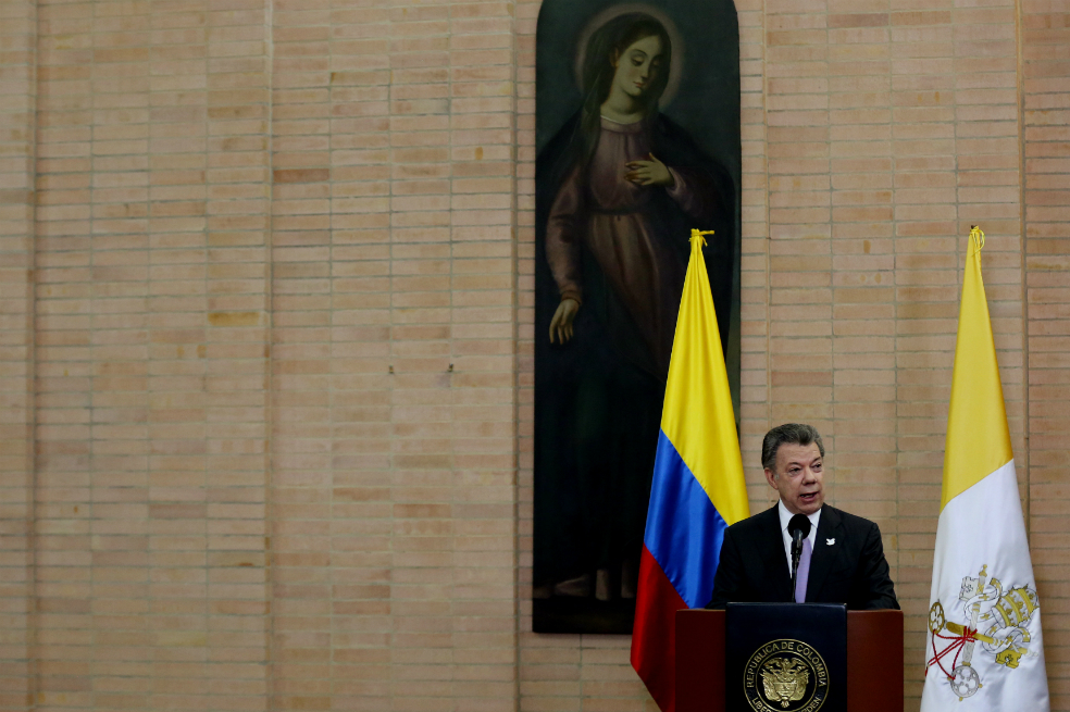 Papa Francisco viene a apoyar a Colombia en la construcción de paz: Santos