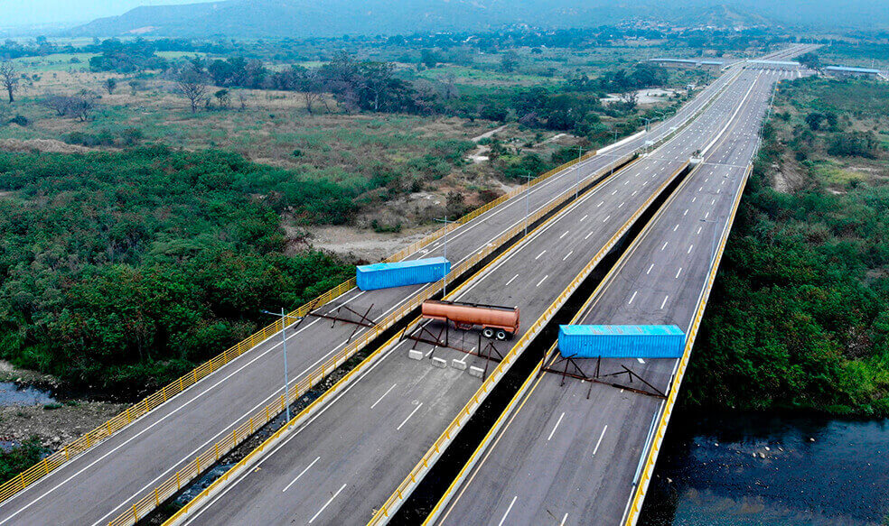 En fotos: Así bloqueó maduro la frontera para impedir ingreso de ayuda humanitaria