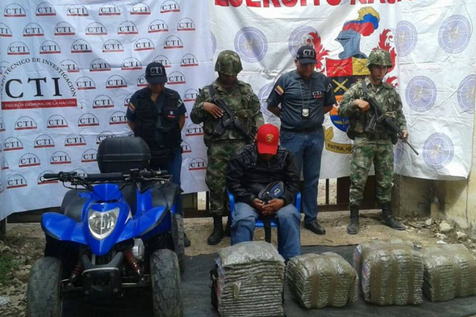 Incautan 35 toneladas de marihuana en Tesalia, Huila