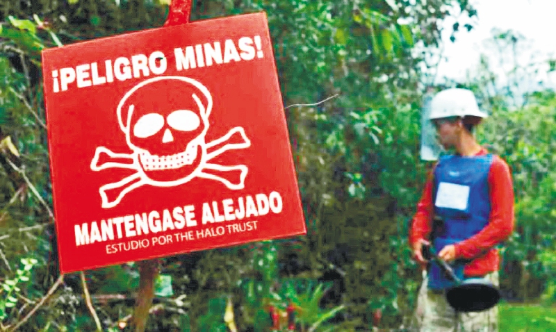 Desminado con Farc comenzará el jueves