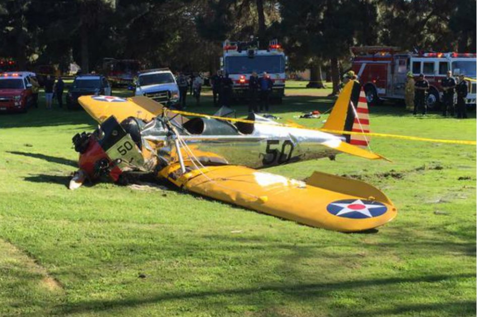 Harrison Ford sufre un accidente de avioneta