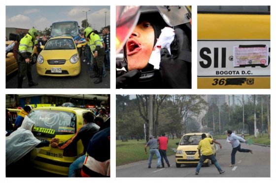 La frustración violenta de los taxistas
