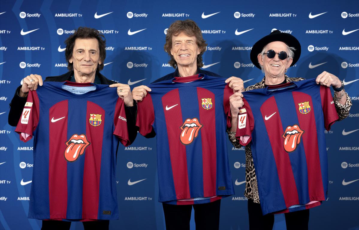 El Clásico: los detalles de la camiseta de Barcelona y The Rolling Stones