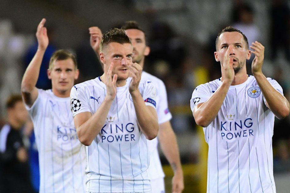 Leicester se estrenó en la Champions venciendo 3-0 al Brujas