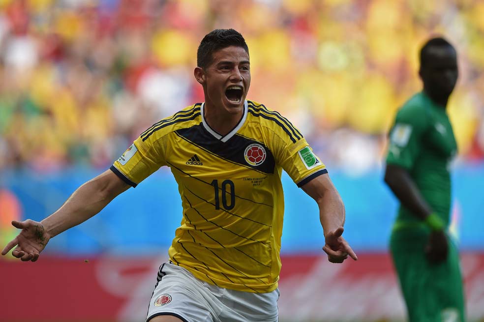James vestiría la 10 del Real