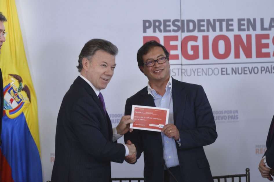 El cheque de Santos para el metro de Bogotá