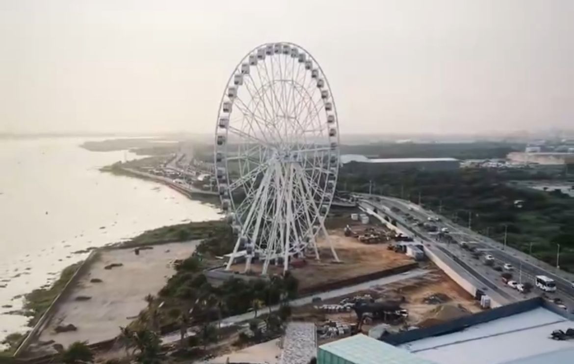 Inaugurarán rueda de la fortuna “Luna del Río” en el Malecón de Barranquilla