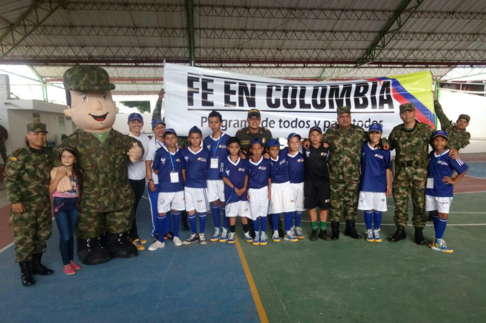 MinDefensa integra a través del juego en las zonas del conflicto