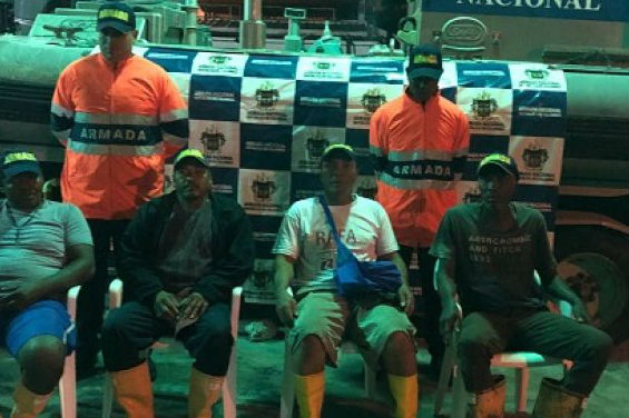 Armada rescata en Nariño a cuatro pescadores que estaban a la deriva