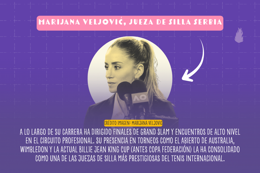 Árbitras que marcaron historia en el tenis.