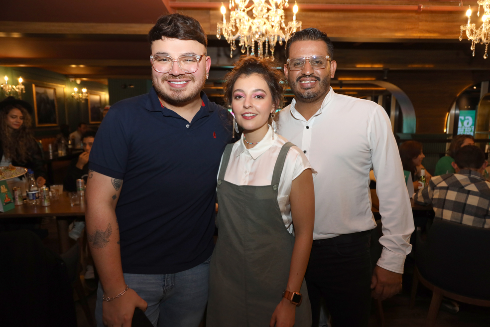 Sebastián Sánchez, Heidi Carrasco y Iván Brown