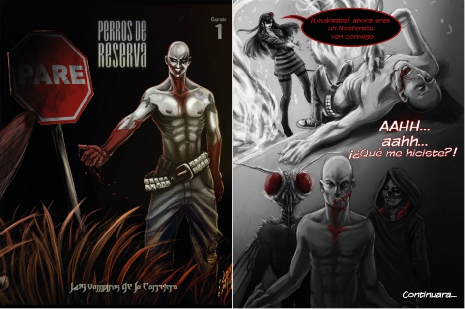 «Los vampiros de la carretera», un cómic de fantasía y rock