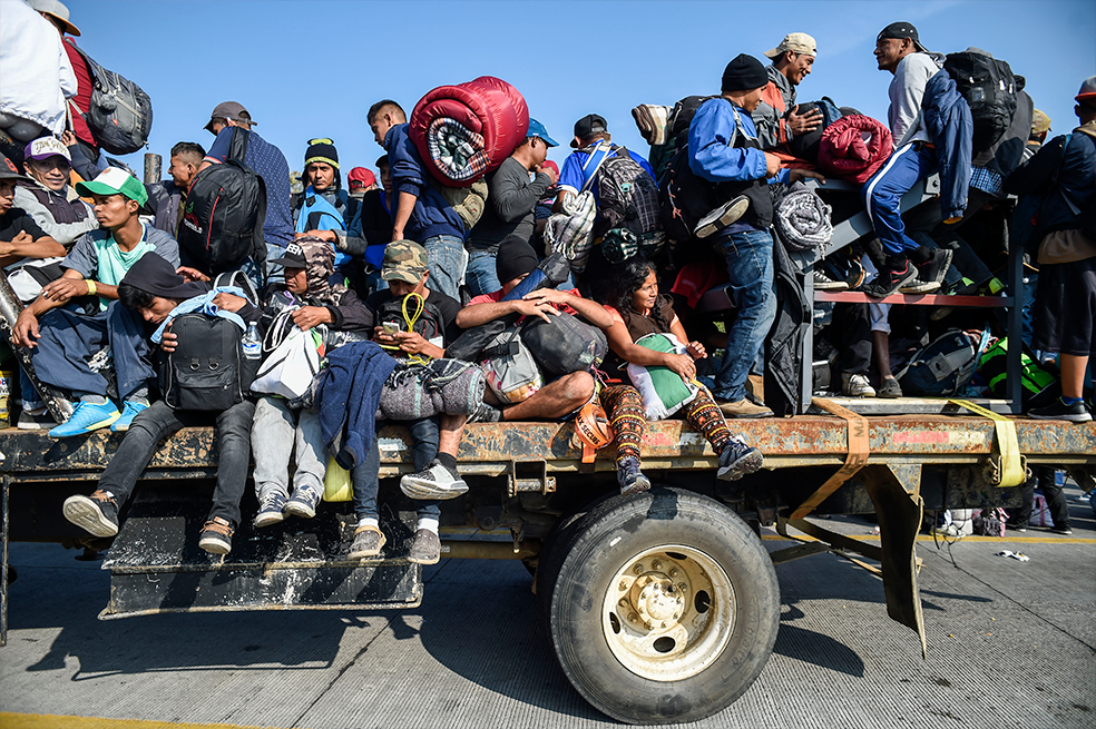 Estados Unidos vigiló a periodistas que cubrían la caravana migrante