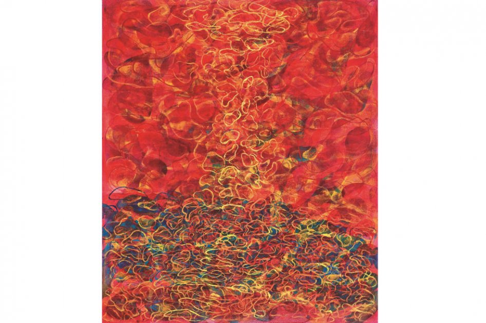 ‘Mar rojo 1’, de Gustavo Vejarano, una de las obras que estarán en la exposición inaugural. / Reproducciones: Cortesía Casa Cano