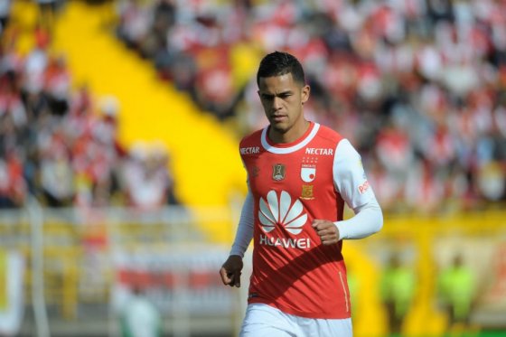 Yulián Anchico se convirtió en un referente en Independiente Santa Fe Foto: Cristian Garavito