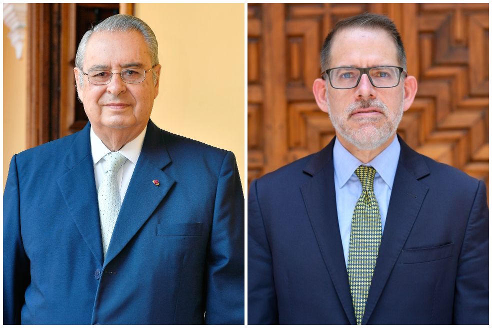 Embajador Allan Wagner Tizón y viceministro Ignacio Higueras Hare.
