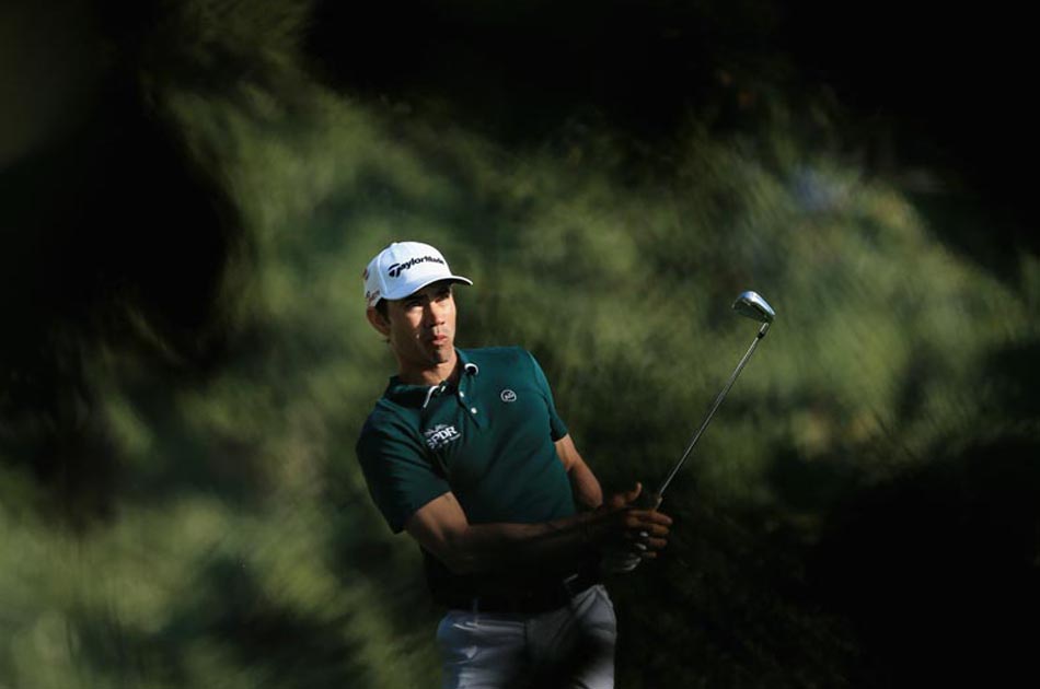 Camilo Villegas en su primer día en el Augusta National 2015. EFE