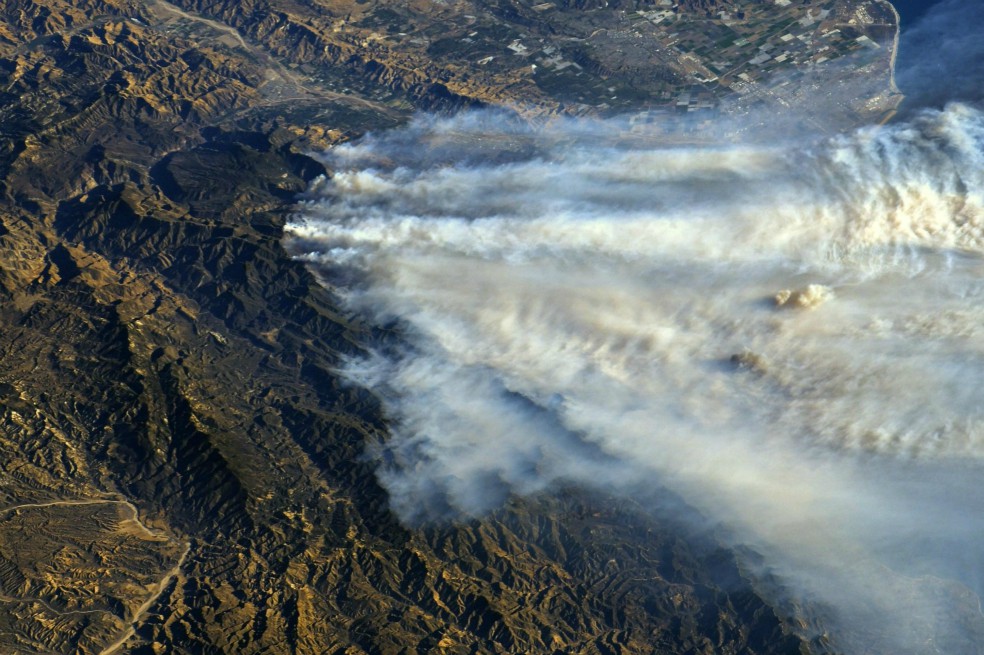 Los incendios de California desde el espacio