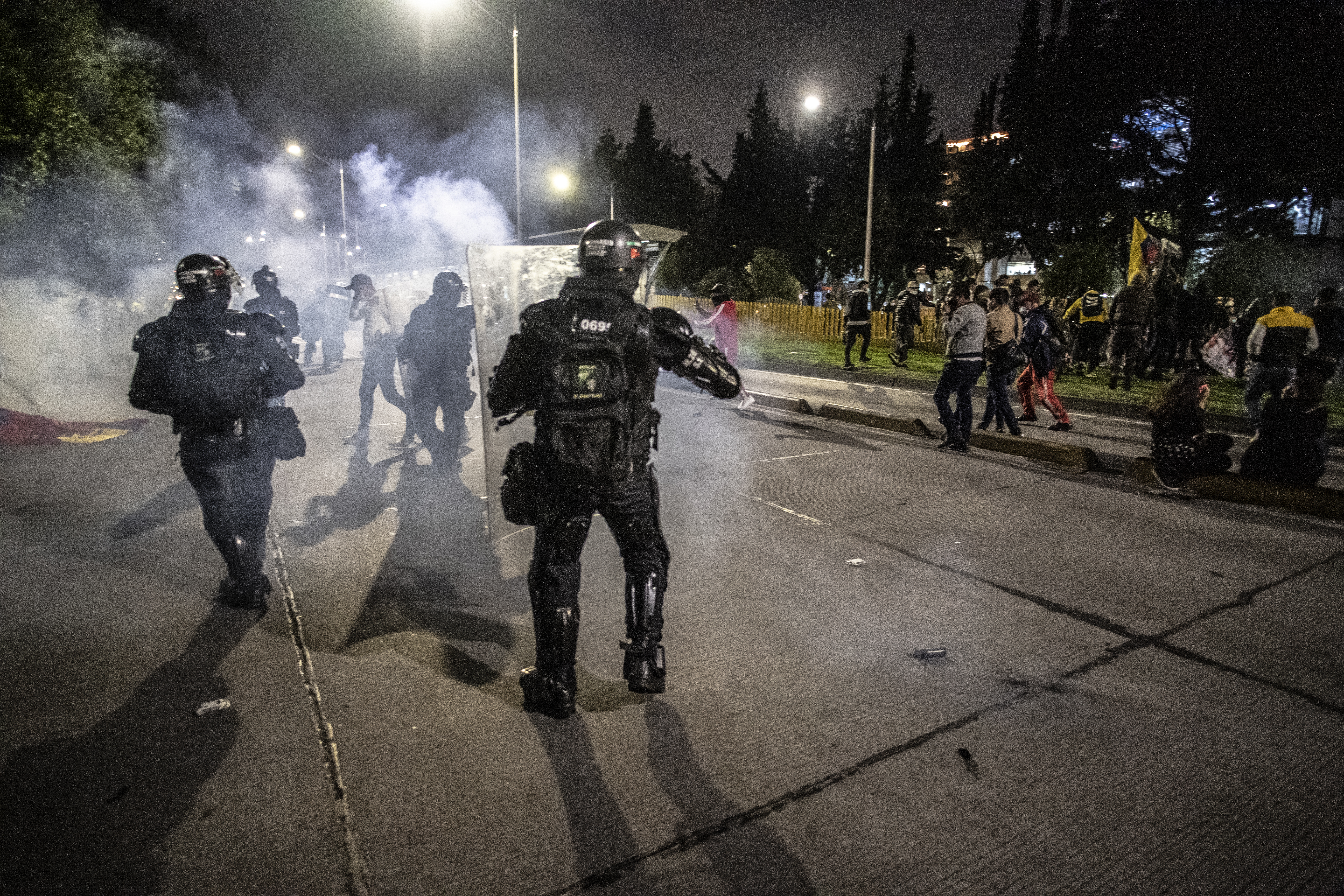 Con intervención del Esmad terminó la protesta de los dueños de gastrobares en Bogotá
