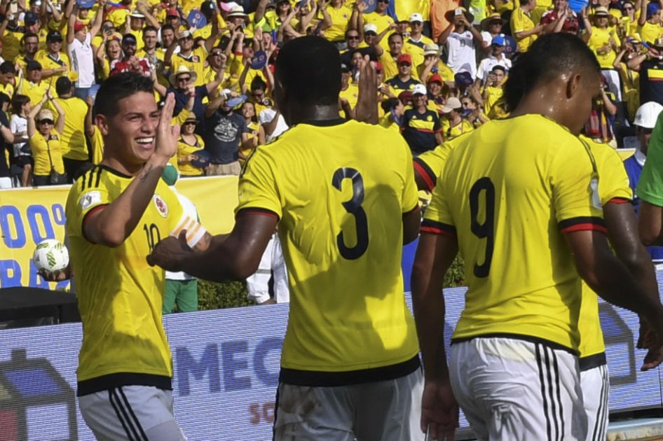 Colombia ascendió al tercer lugar de las eliminatorias tras la séptima fecha