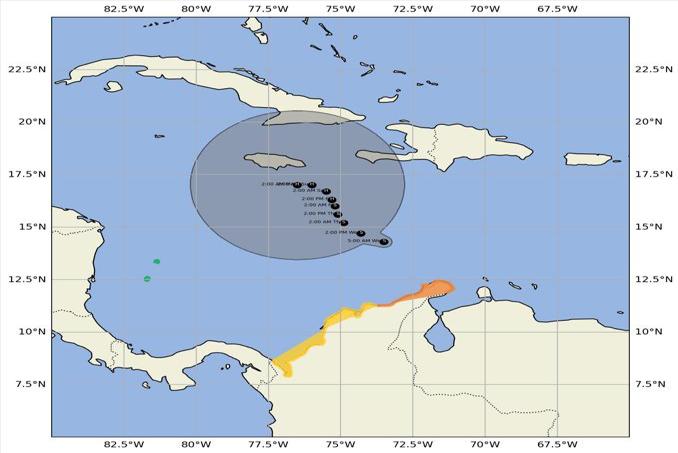 La tormenta tropical Melissa provoca lluvias y tormentas eléctricas en La Guajira y Magdalena