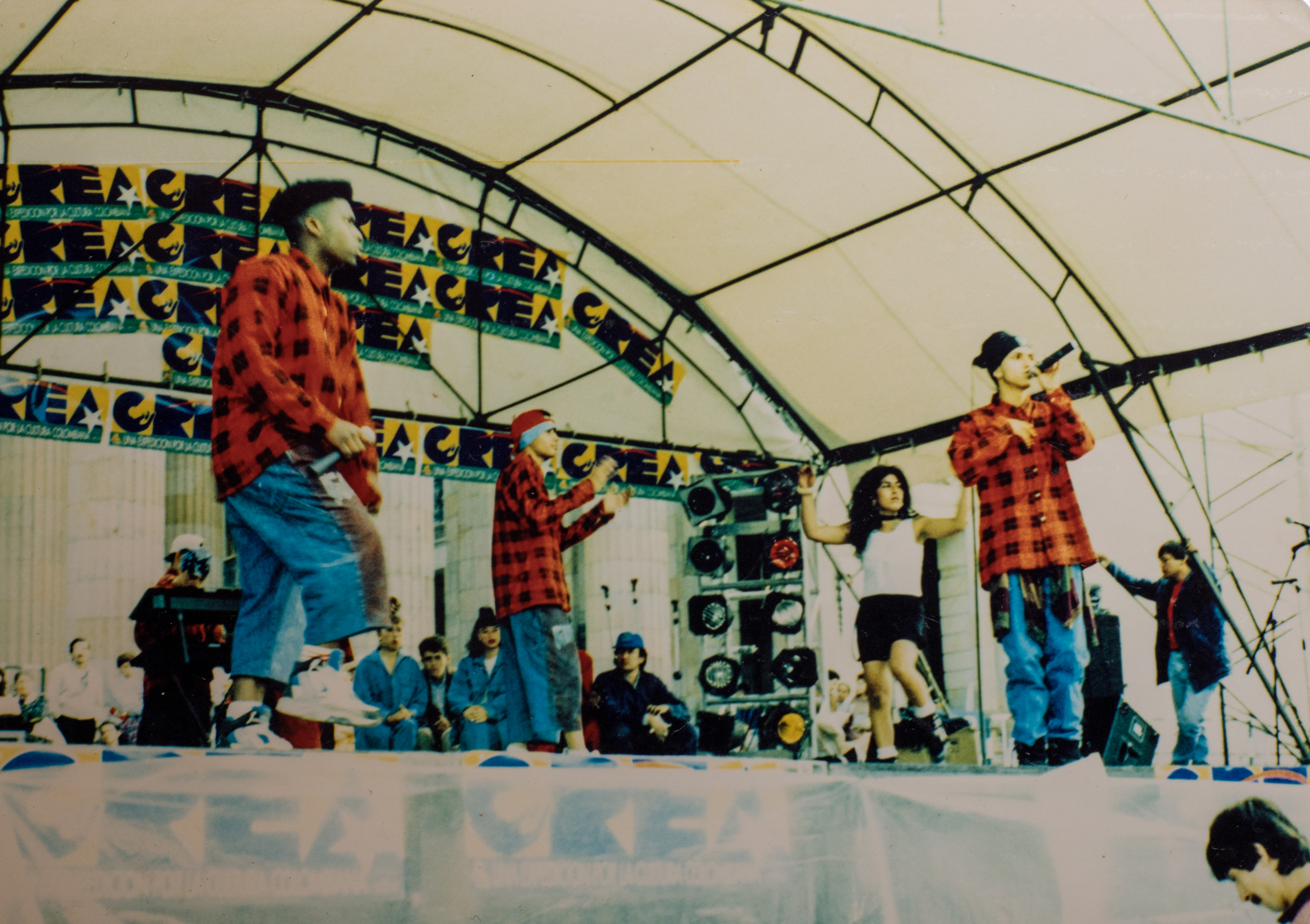 Gotas de Rap, agrupación insignia del rap en Colombia fue fundada en 1990. /Cortesía del director del documental Gueto Boys: la historia de Gotas de Rap.