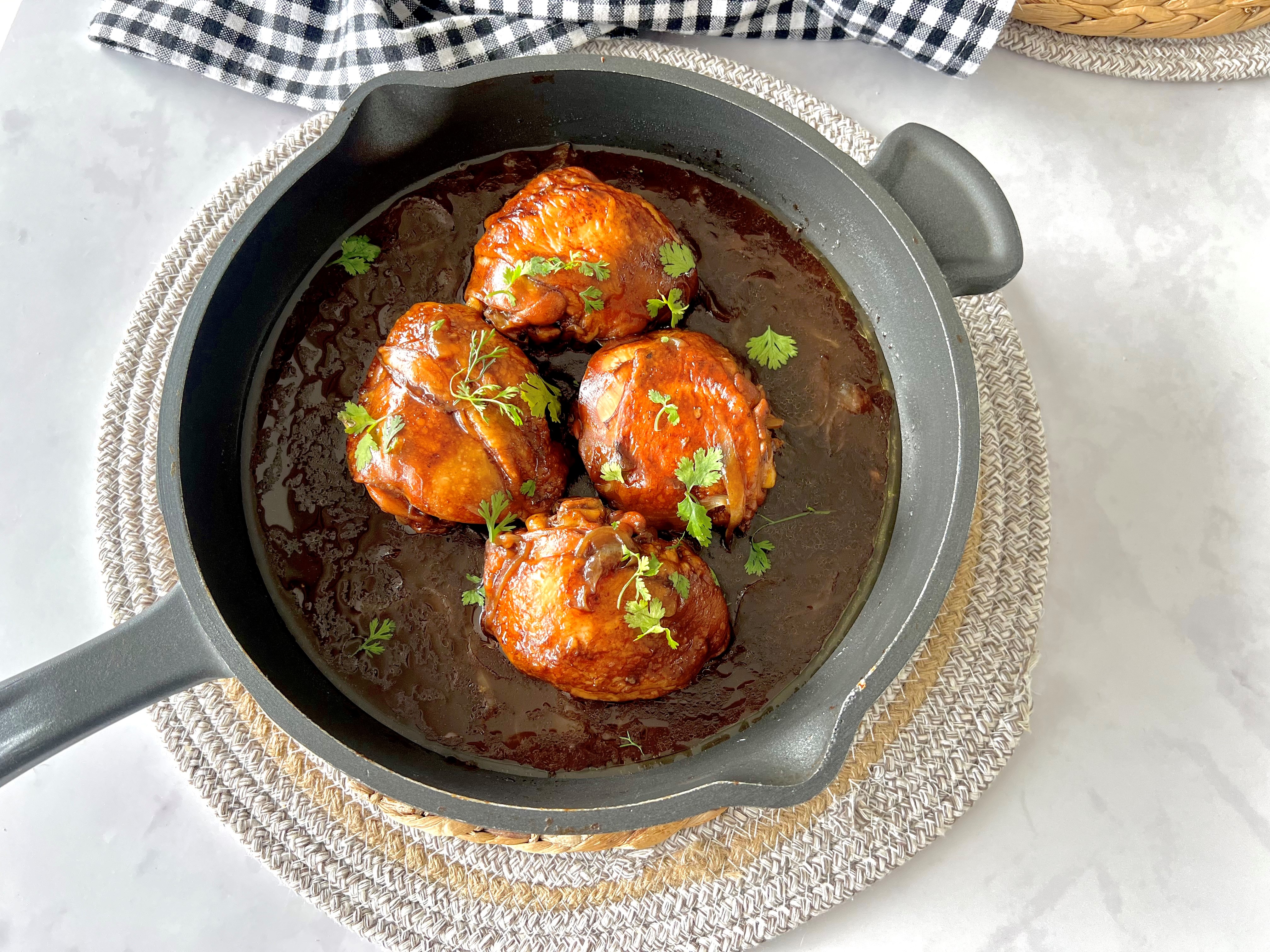 Contramuslos en salsa teriyaki