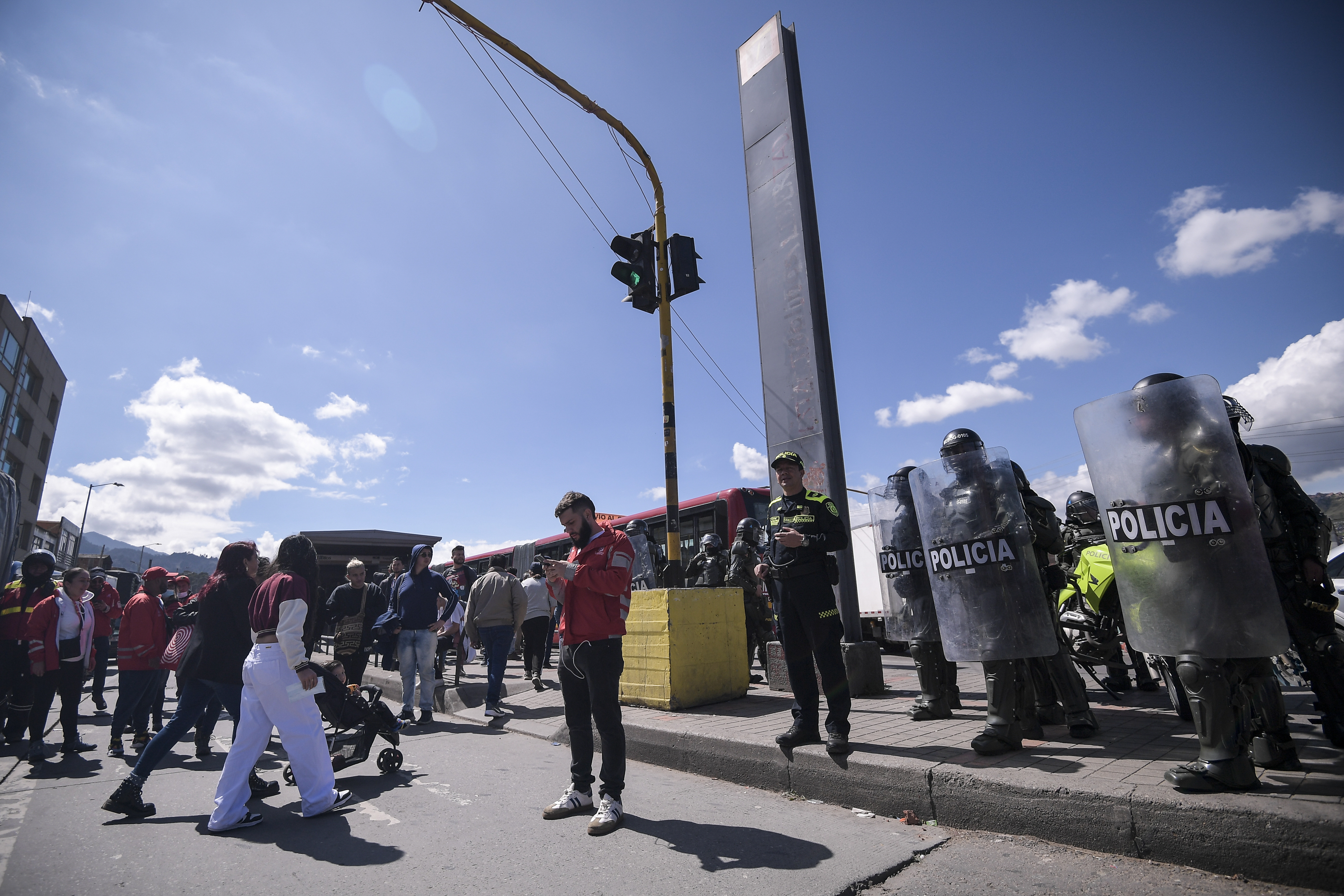 Protestas en Transmilenio por aumento de tarifas