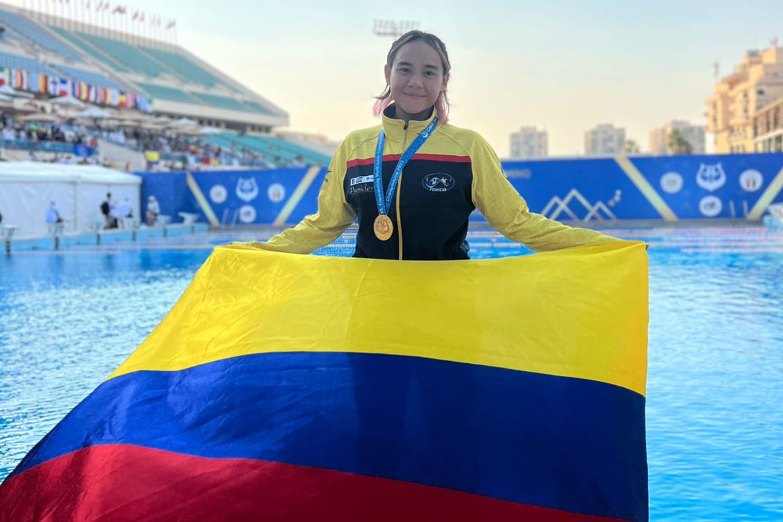 Nikol Ortega, oro y récord mundial junior en el Mundial de Natación con Aletas