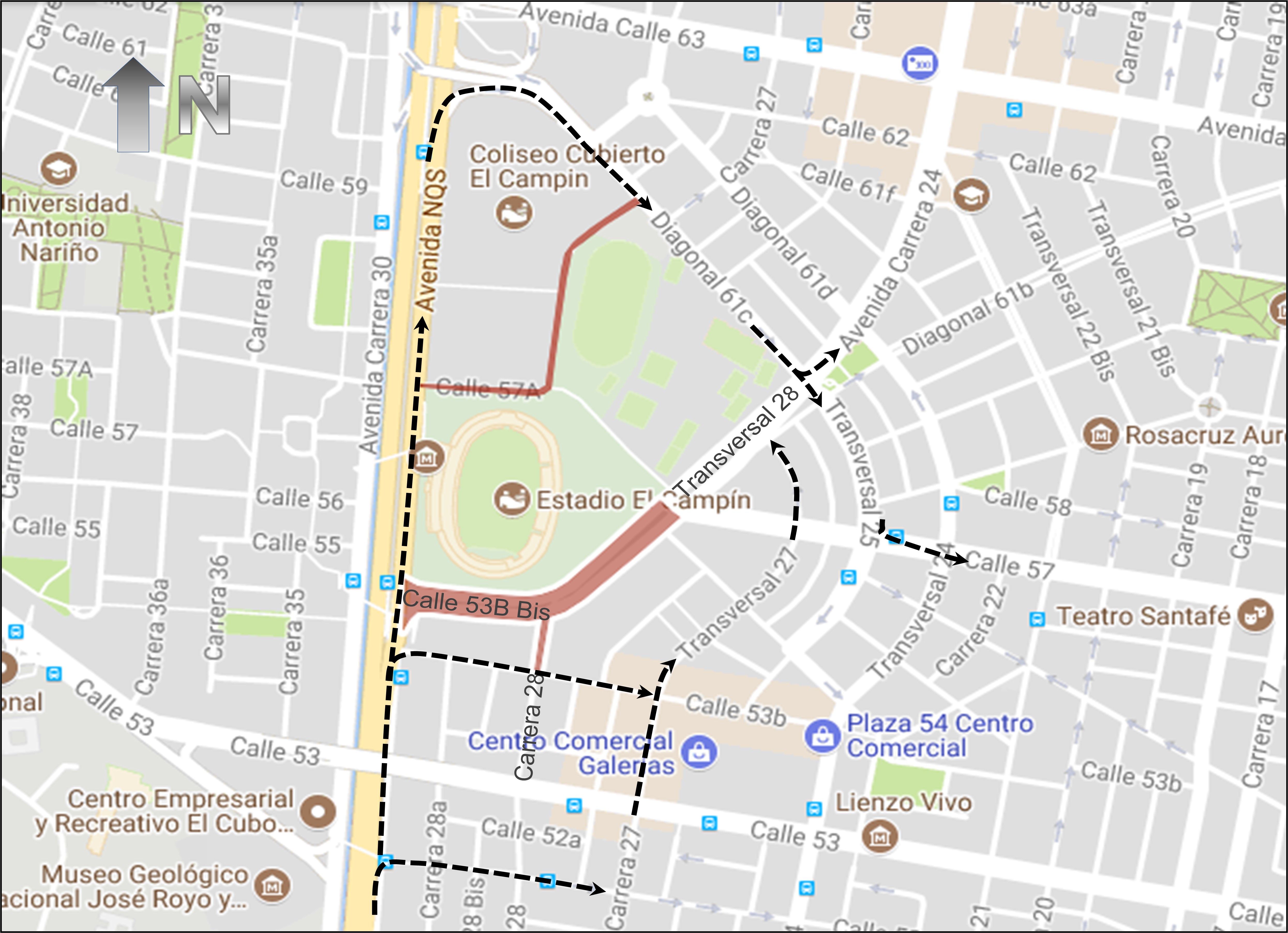 Mapa 1, cierres por la presentación de Falcao.