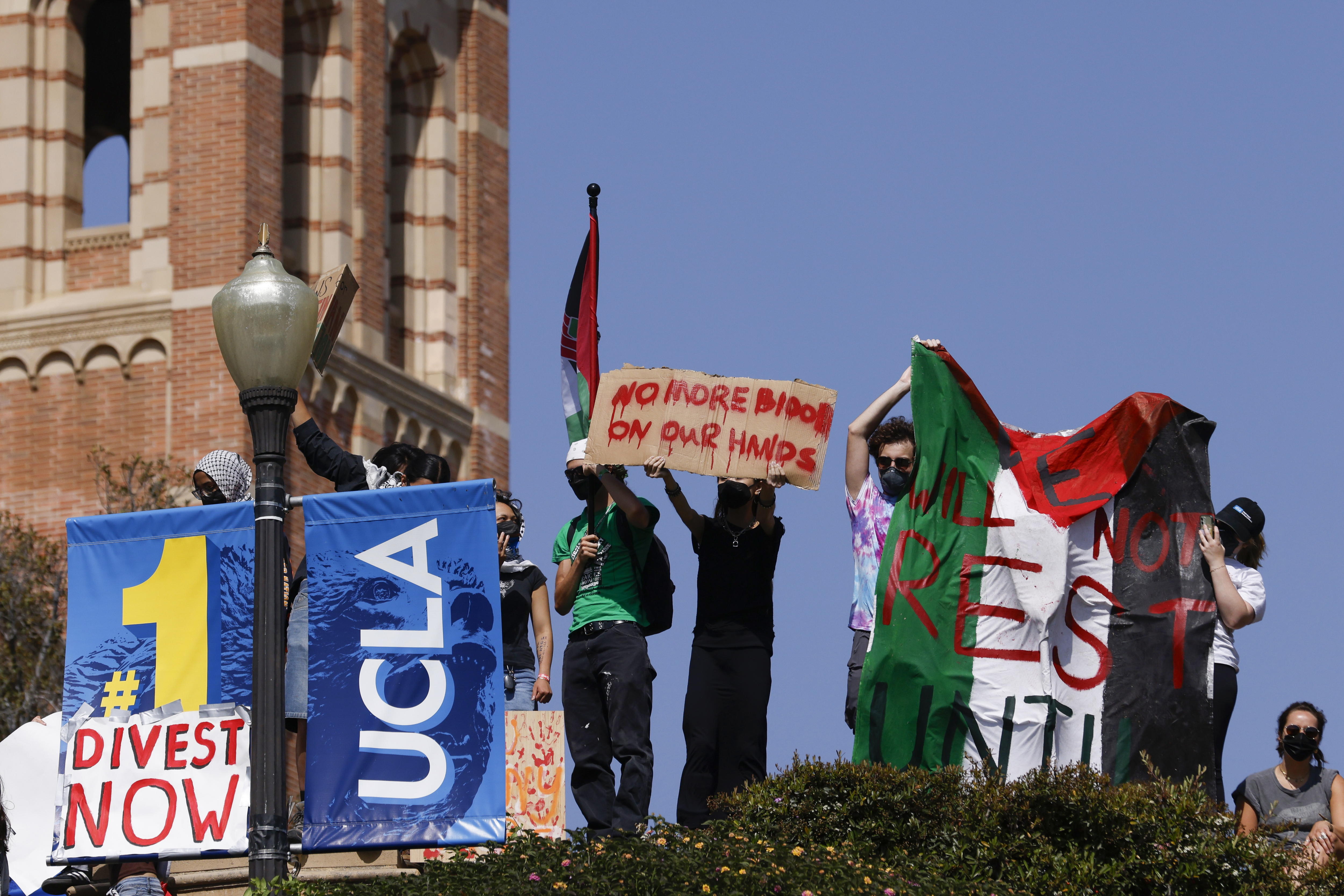 Protestas por Gaza encienden las universidades estadounidenses