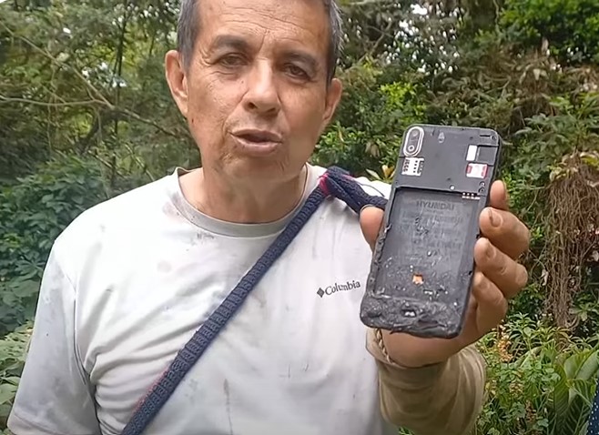 Campesino sufrió heridas luego de que le explotara el celular en el bolsillo